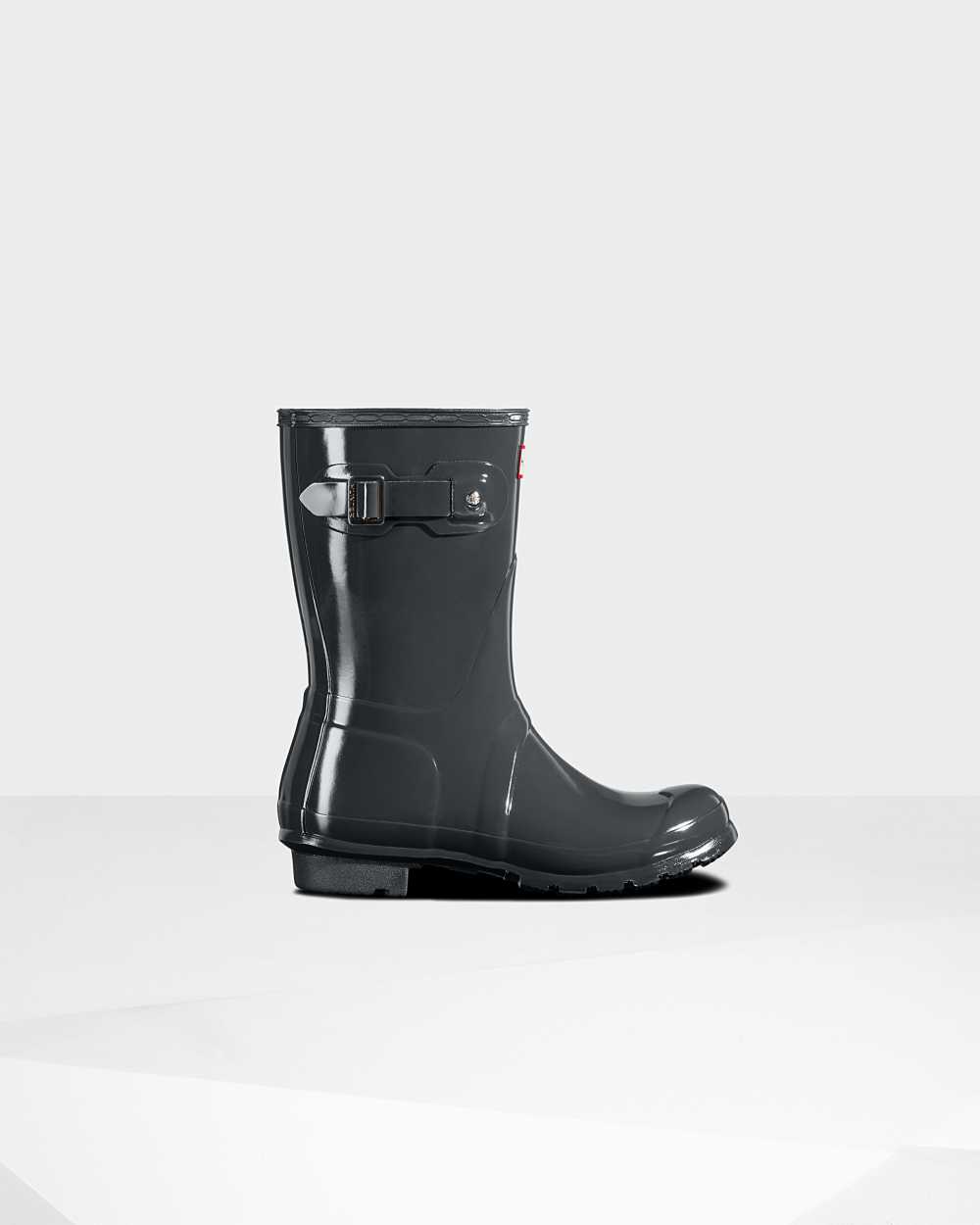 Stivali Pioggia Hunter Original Short Gloss Mid-Calf Donna - Profondo Verdi | 205-809136 IT